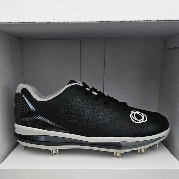 Athalonz G-Force Baseball Cleats Mens Black 12 Shoes With Metal Cleats NIB - Picture 4 of 11